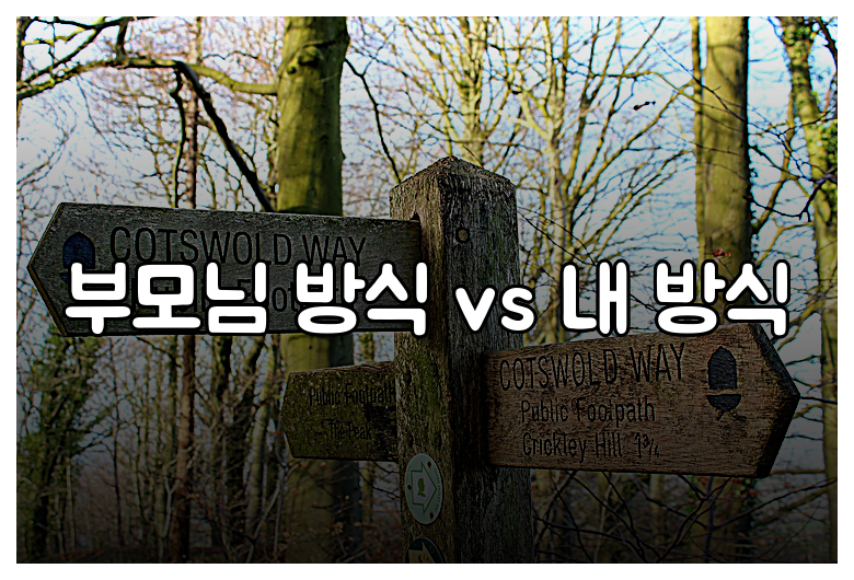 부모님 방식 vs 내 방식