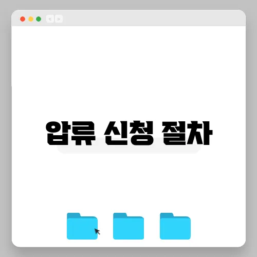 압류 신청 절차