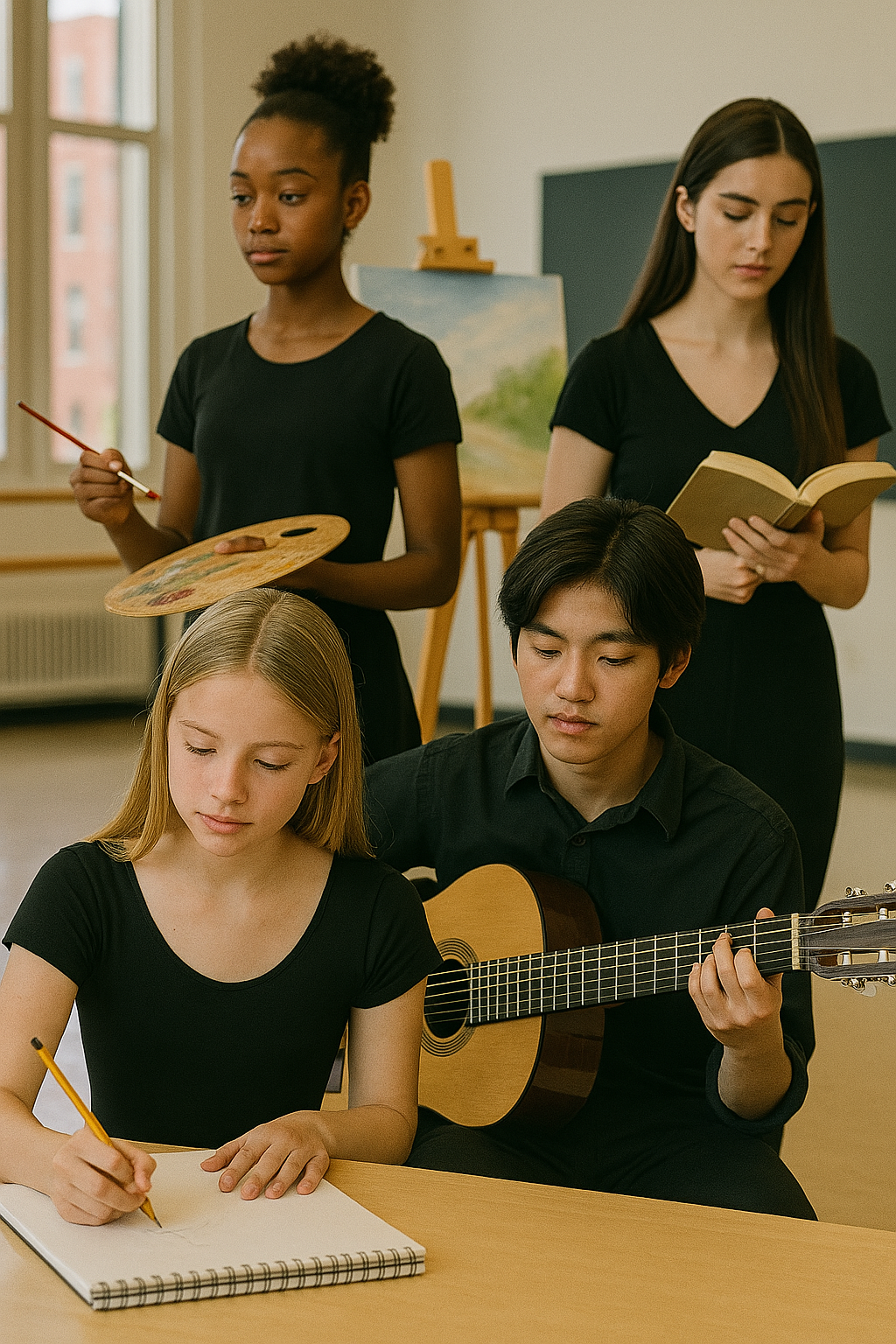 예고에 진학한 학생들의 모습