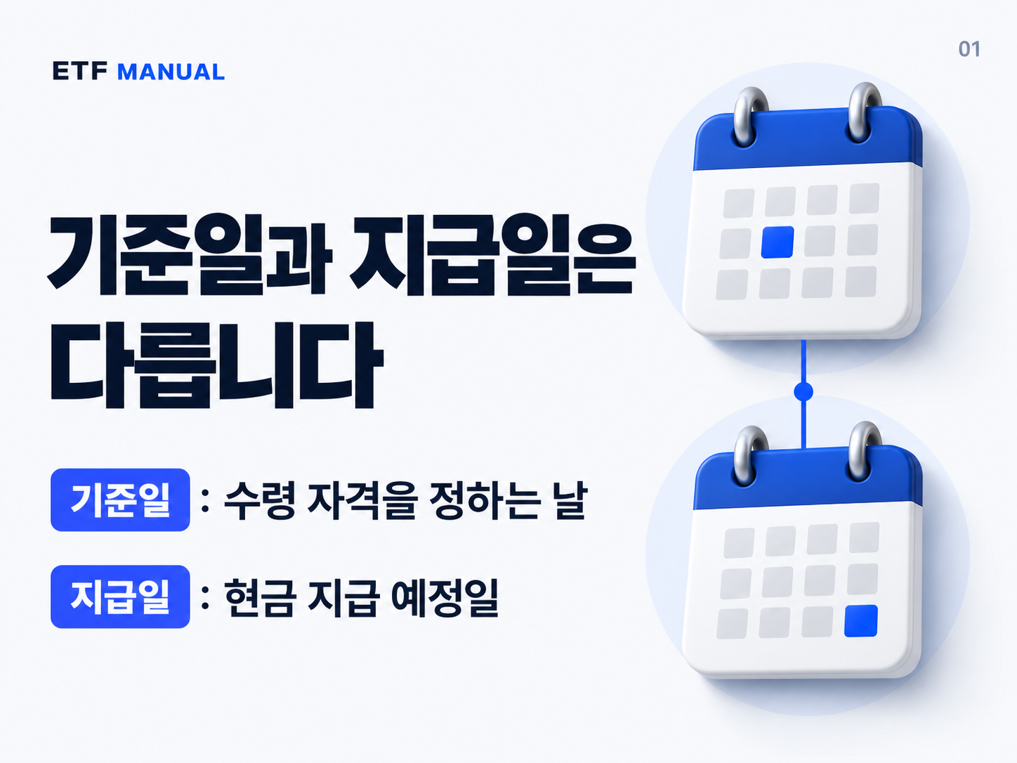 분배금 지급기준일과 실제 지급예정일의 차이