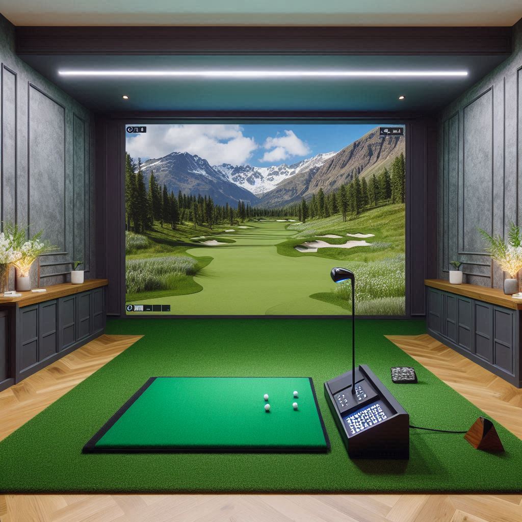 스크린골프장 배경