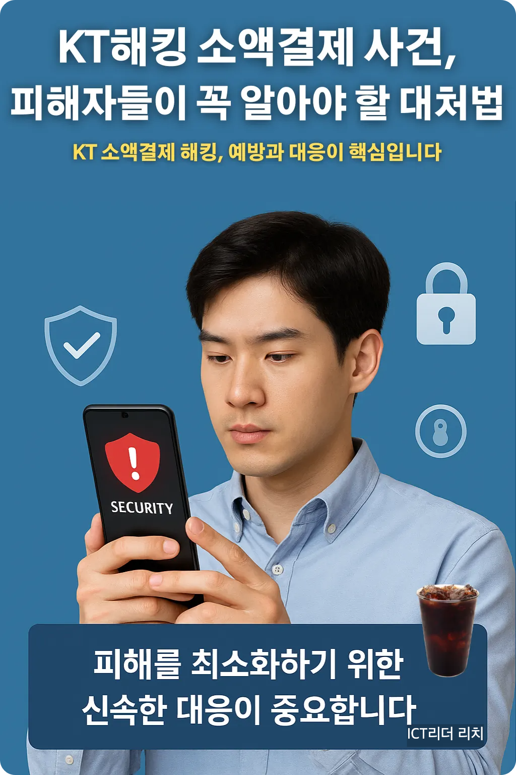 KT 해킹 소액결제 대응 인포그래픽 남성