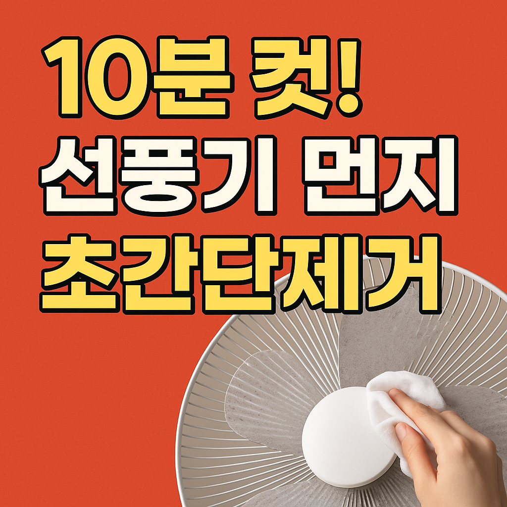 선풍기 먼지 초간단제거
