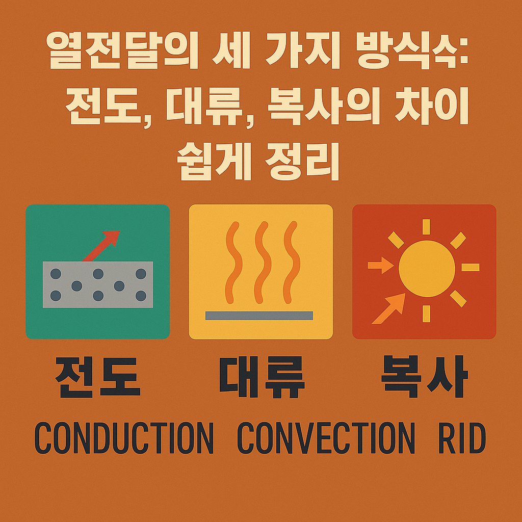 열전달의 세 가지 방식: 전도, 대류, 복사의 차이점 쉽게 정리