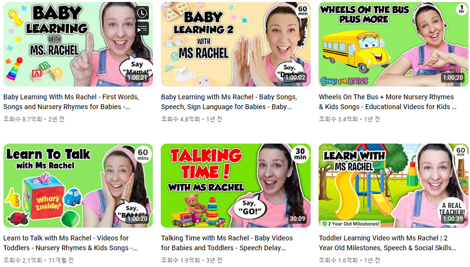 Ms Rachel - Toddler Learning Videos