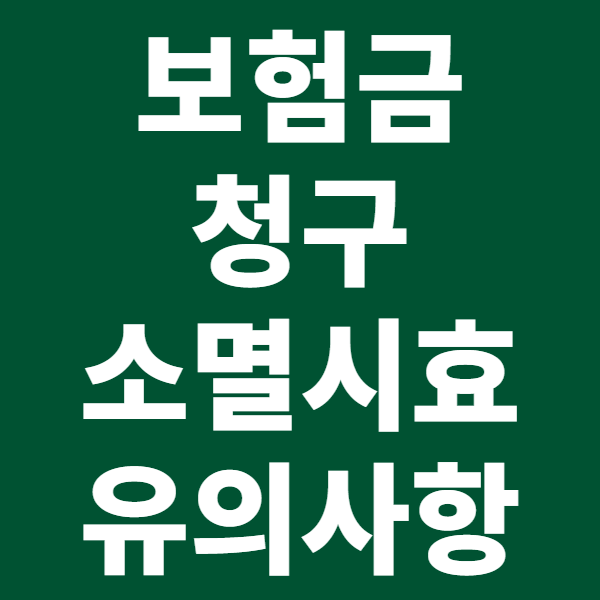 보험금 청구 소멸시효: 절차와 유의사항