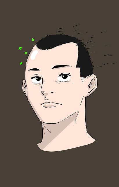 탈모에 관한 그림