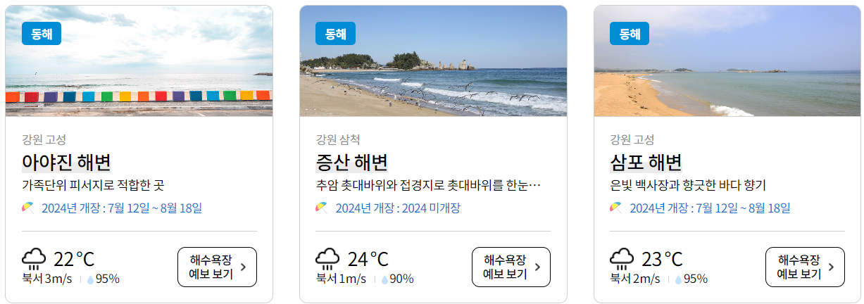 해수욕장 개장