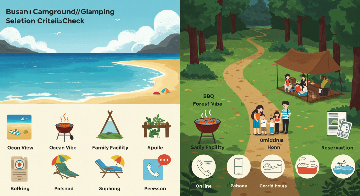 부산 캠핑장&middot;글램핑 선택 기준 체크