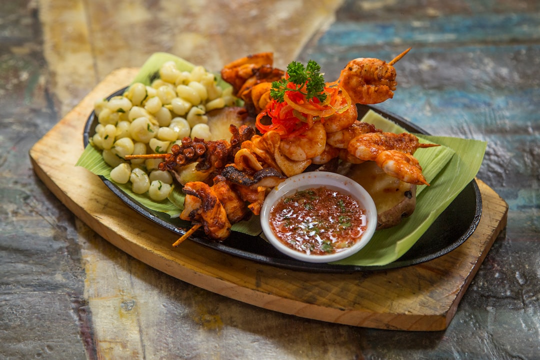 Salt-grilled shrimp