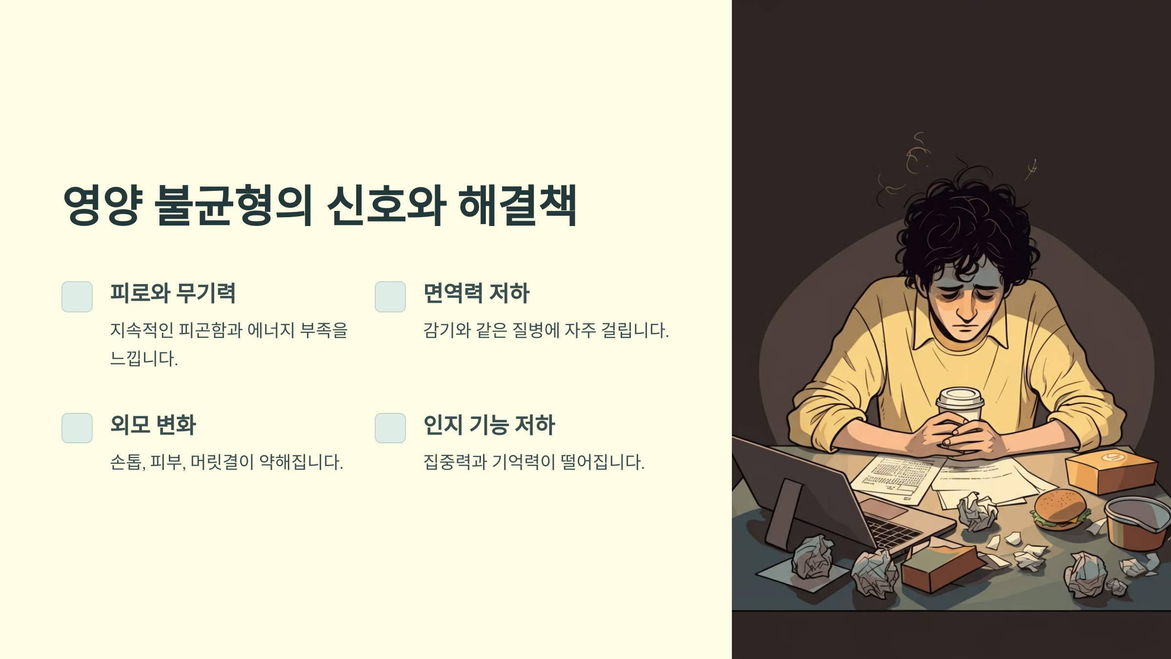 영양 불균형 끝! 멀티비타민으로 피로 회복과 면역력 업그레이드