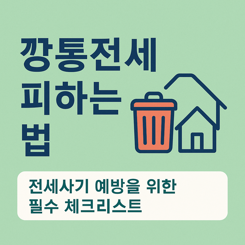 깡통전세 피하는 법