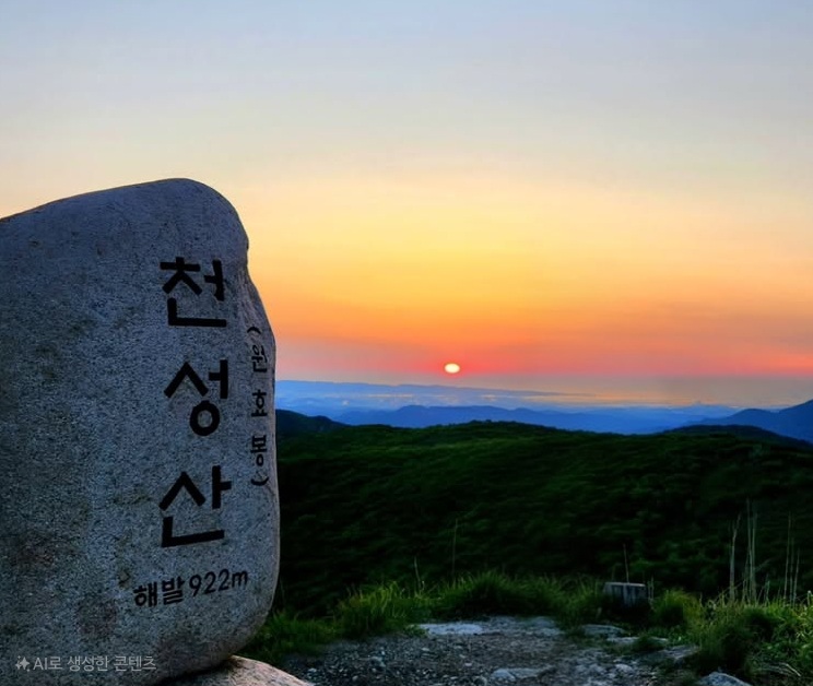 양산 천성산 일출