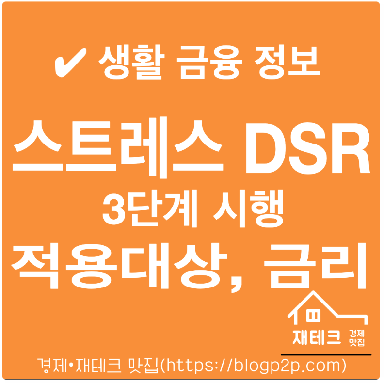 3단계 스트레스 DSR 적용대상 금리, 시행 방안 정리