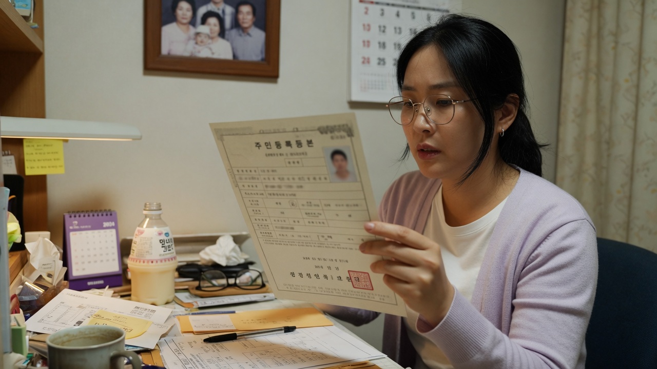 빈 증명서와 펜