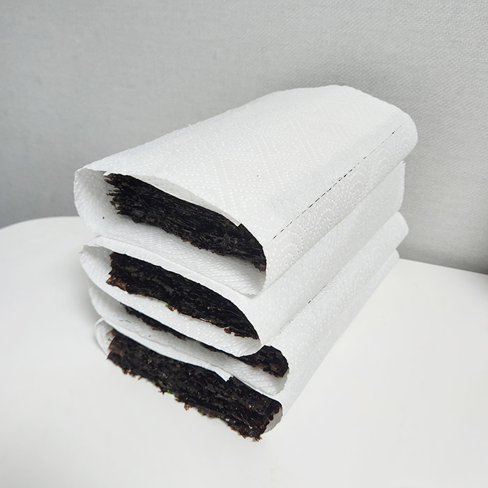 키친타월로 감싸기