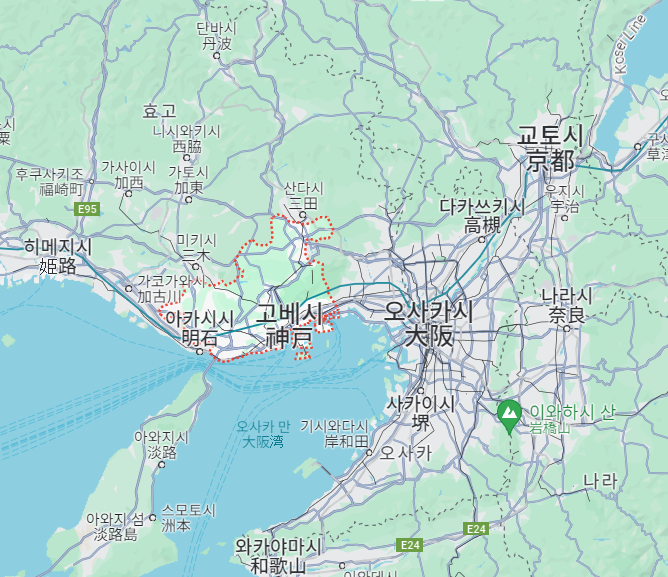 난카이 대지진으로 피해가 클 것으로 예상되는 지역