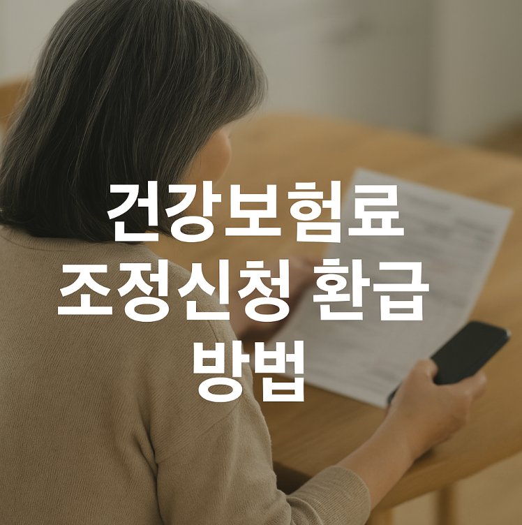 건강보험료 조정신청 환급방법