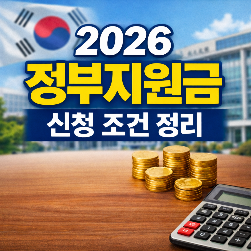 2026년 받을 수 있는 정부지원금 종류와 신청 조건 총정리