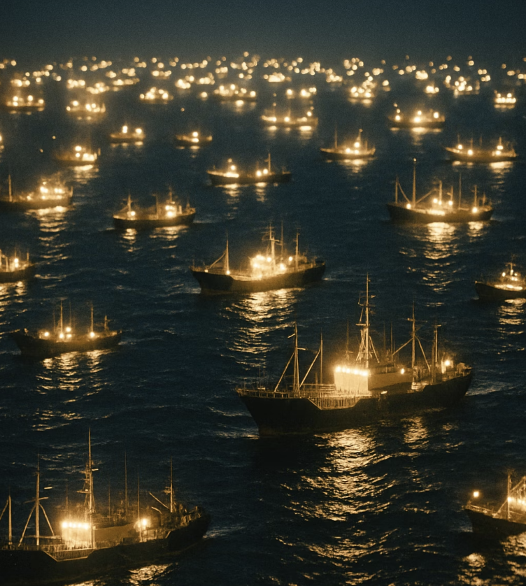 밤바다의 불빛, 끝나지 않는 경쟁