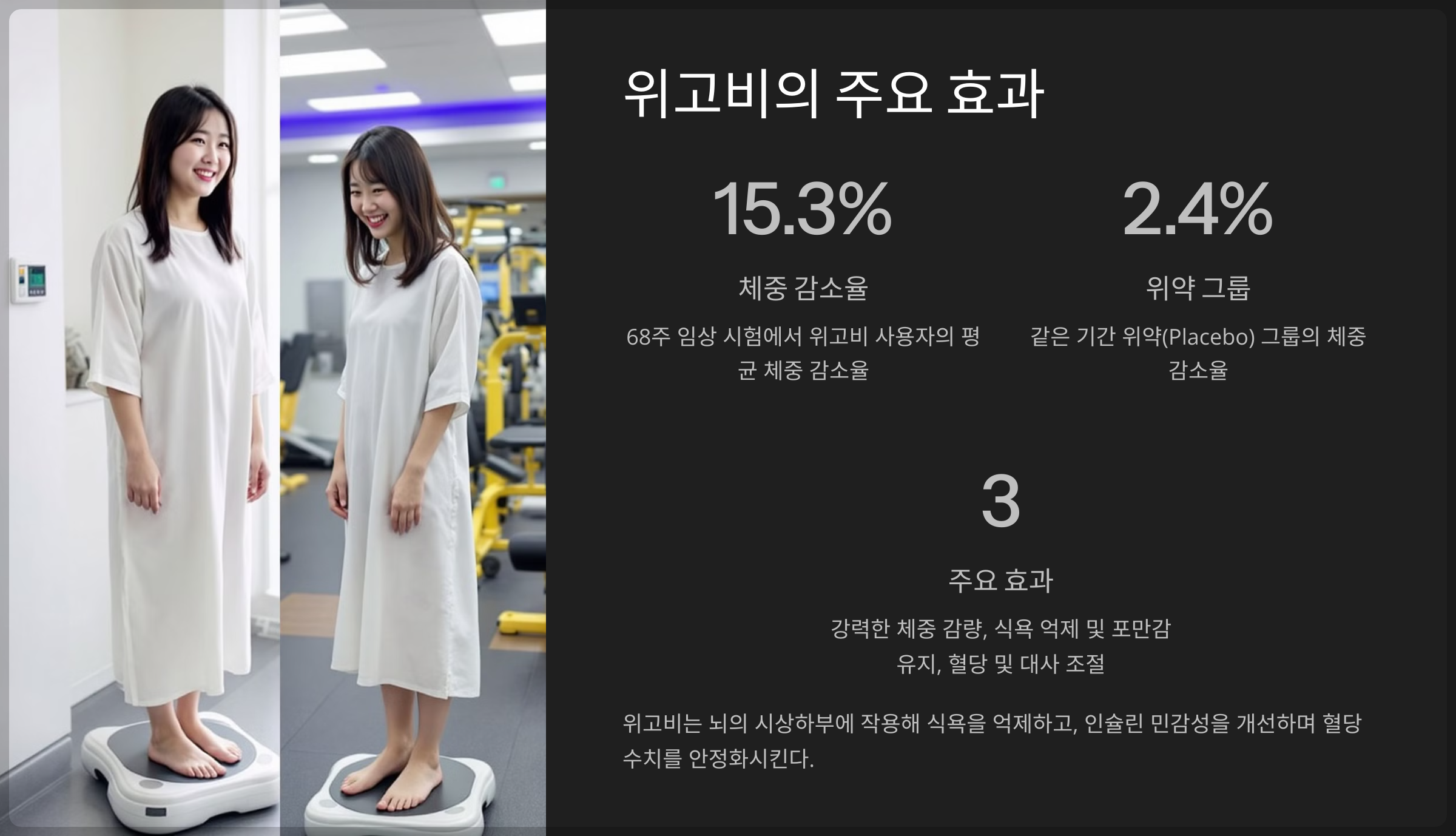 위고비의 주요 효과