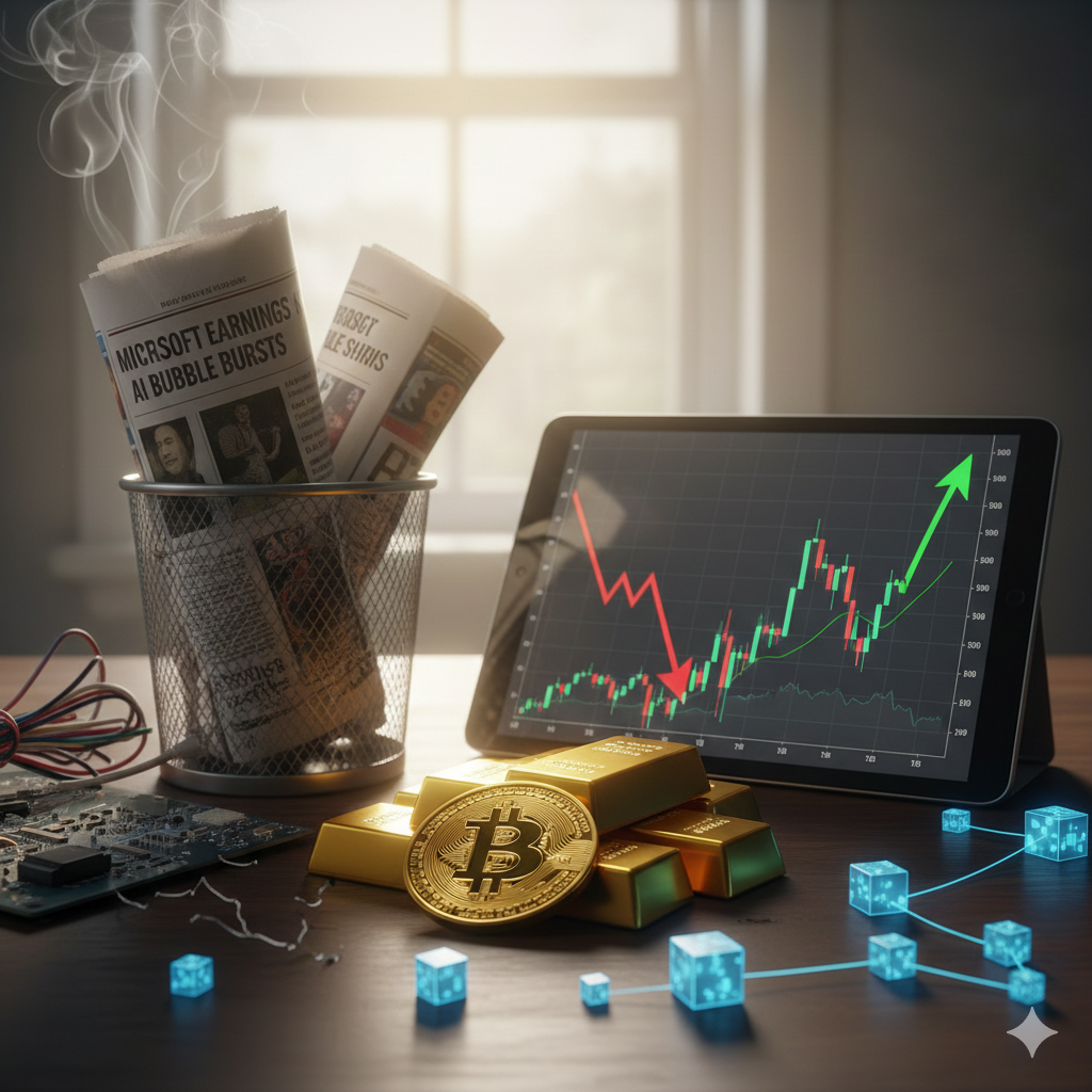 마이크로소프트 실적 쇼크와 AI 과잉 투자론이 비트코인에 주는 기회