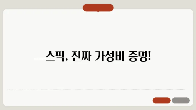 스픽 가격 내돈내산 후기 할인코드 곷209 룰 미떸다