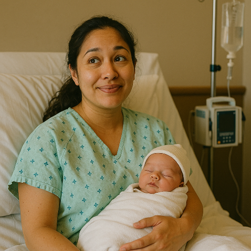 출산 후 병원 사진