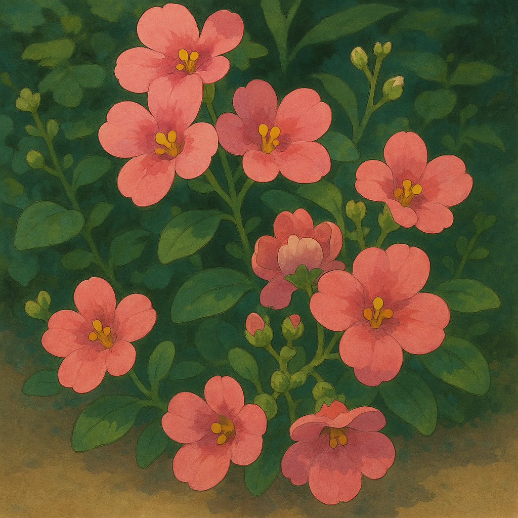 다이아시아꽃 그림