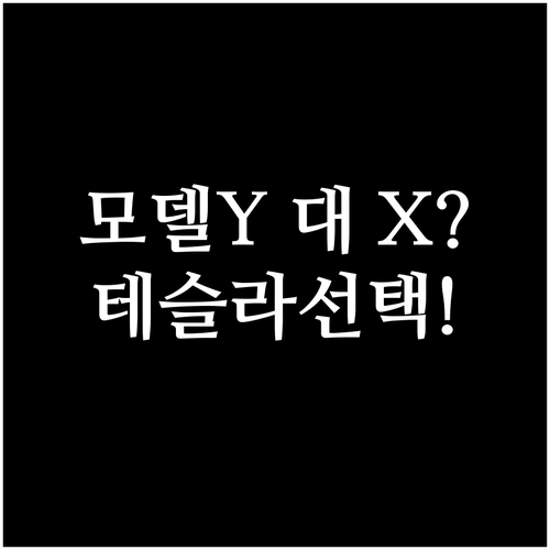 모델Y 또는 모델X 테슬라 SUV 선..