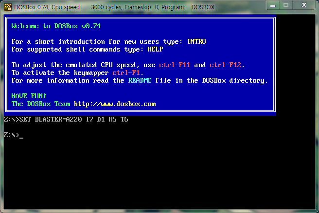 002. 도스박스 실행
