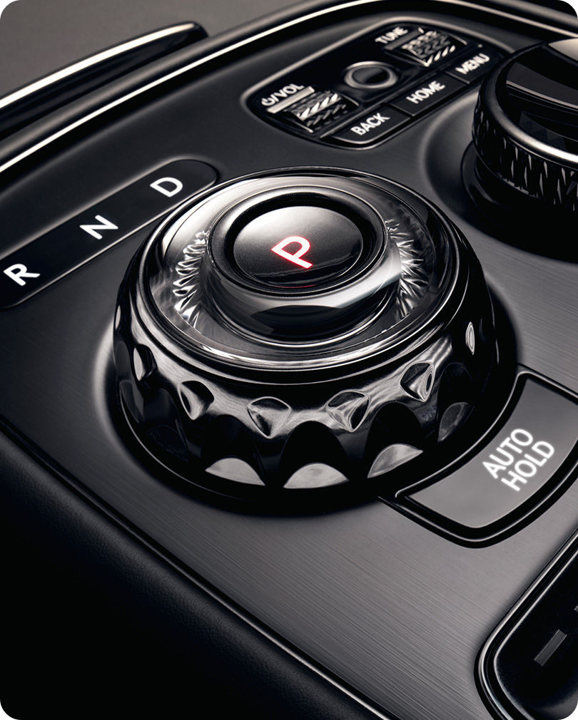 제네시스 G90 BLACK 전자식 변속 다이얼