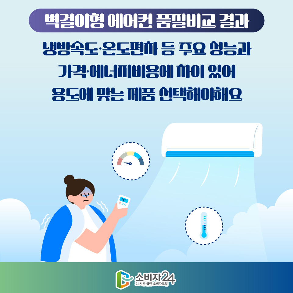 벽걸이 에어컨 품질결과 비교