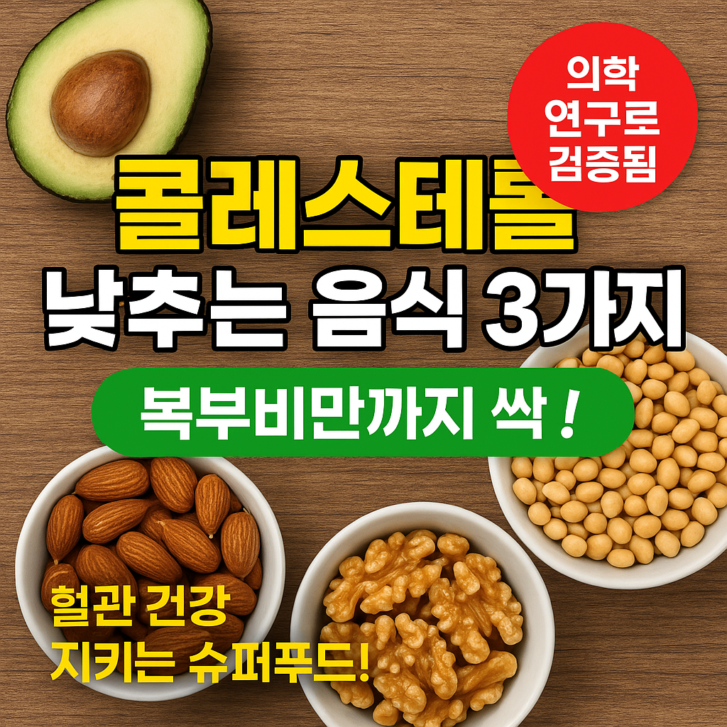 콜레스테롤 낮추는 음식 복부비반 식단 아보카도효능 견과류효능 콩효능 내장지방 자연치유 혈관건강 건강식품 영양섭취