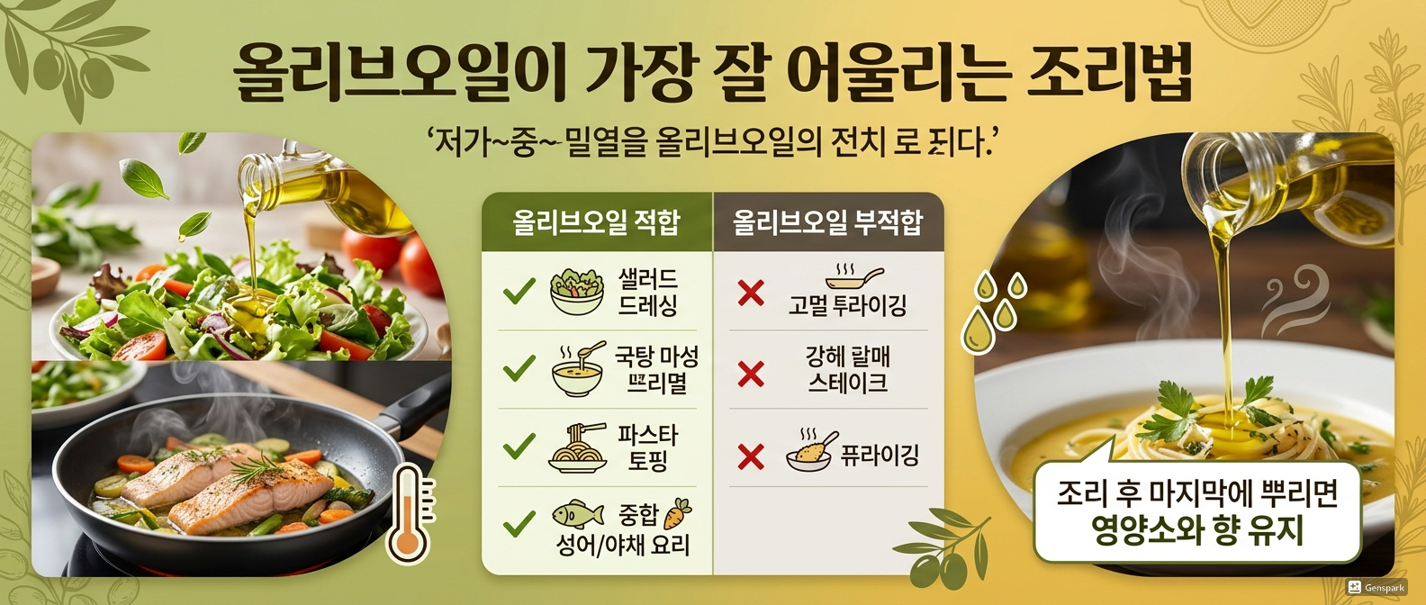 올리브오일이 가장 잘 어울리는 조리법