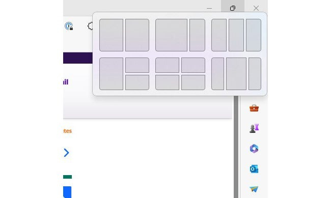 스냅 레이아웃으로 앱 정리