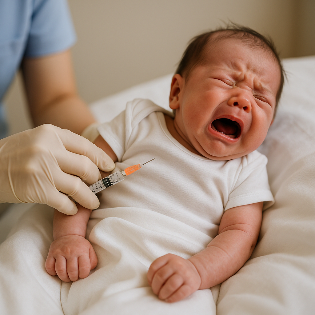 신생아 예방접종 사진