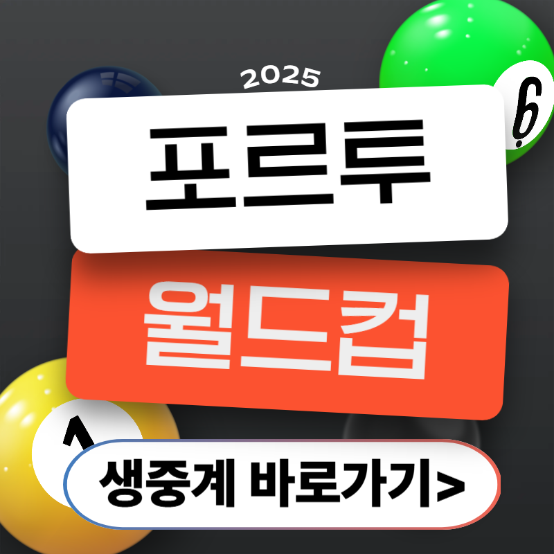 2025 포르투 3쿠션 월드컵 일정 총정리
