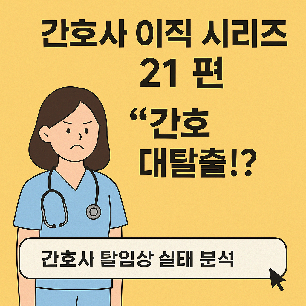 🩺 간호사 이직 시리즈 21편: '돈 버는 지름길'