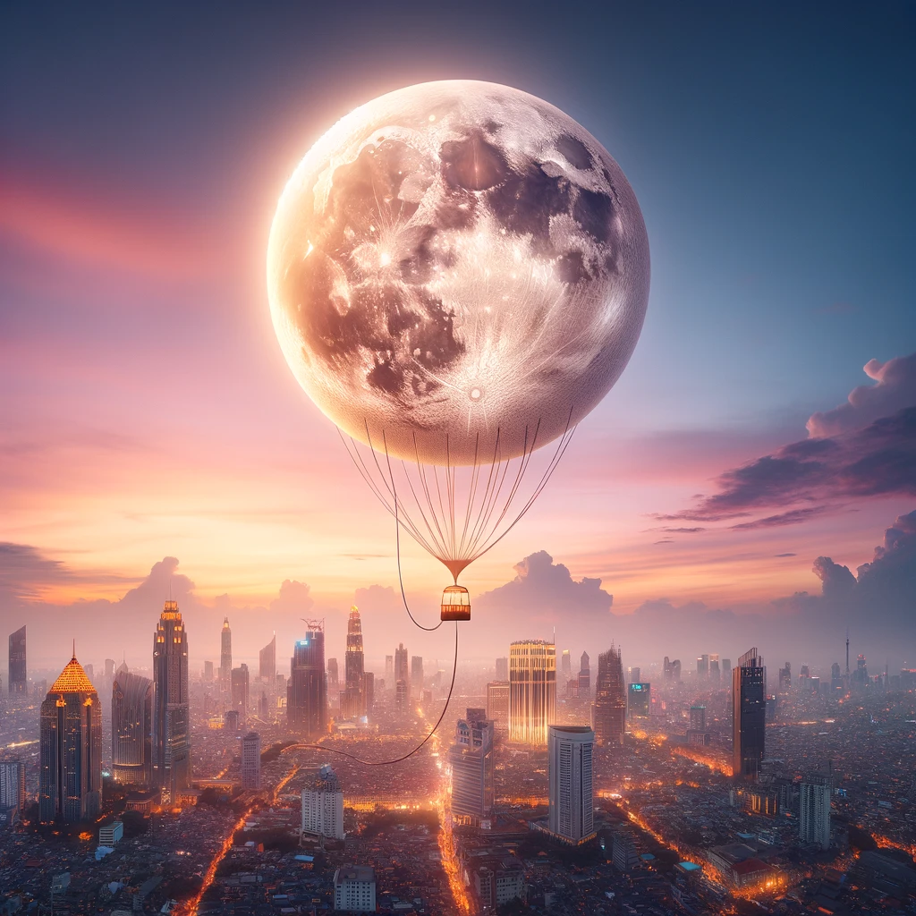 서울의달 예를 든 상상 이미지입니다.