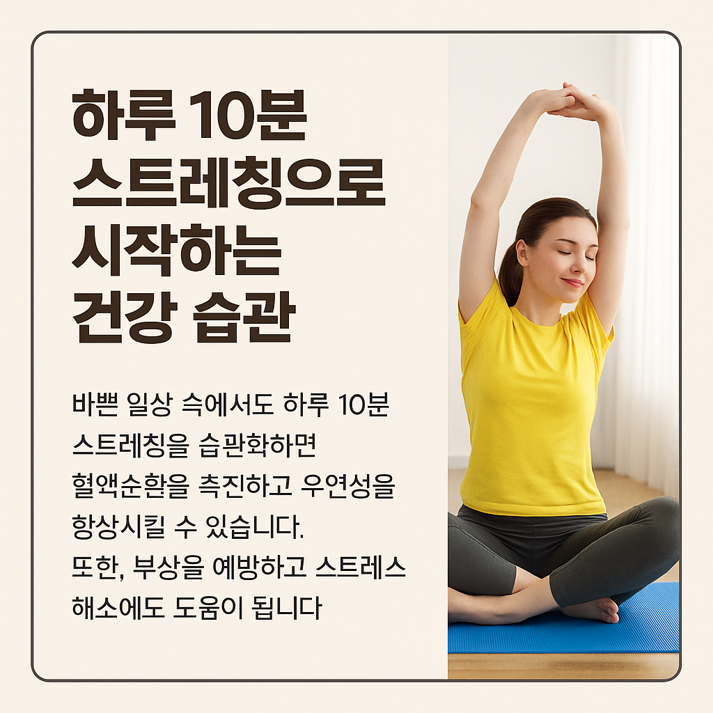 하루 10분 스트레칭으로 시작하는 건강 습관