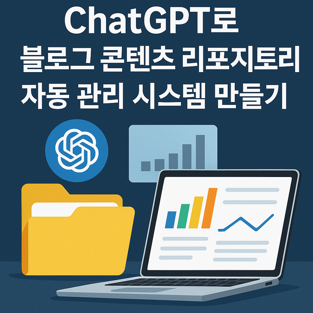 🗂️ ChatGPT로 블로그 콘텐츠 자산(리포지토리) 자동 관리 시스템 만들기
(쌓이는 글을 ‘데이터 자산’으로 바꾸는 법)