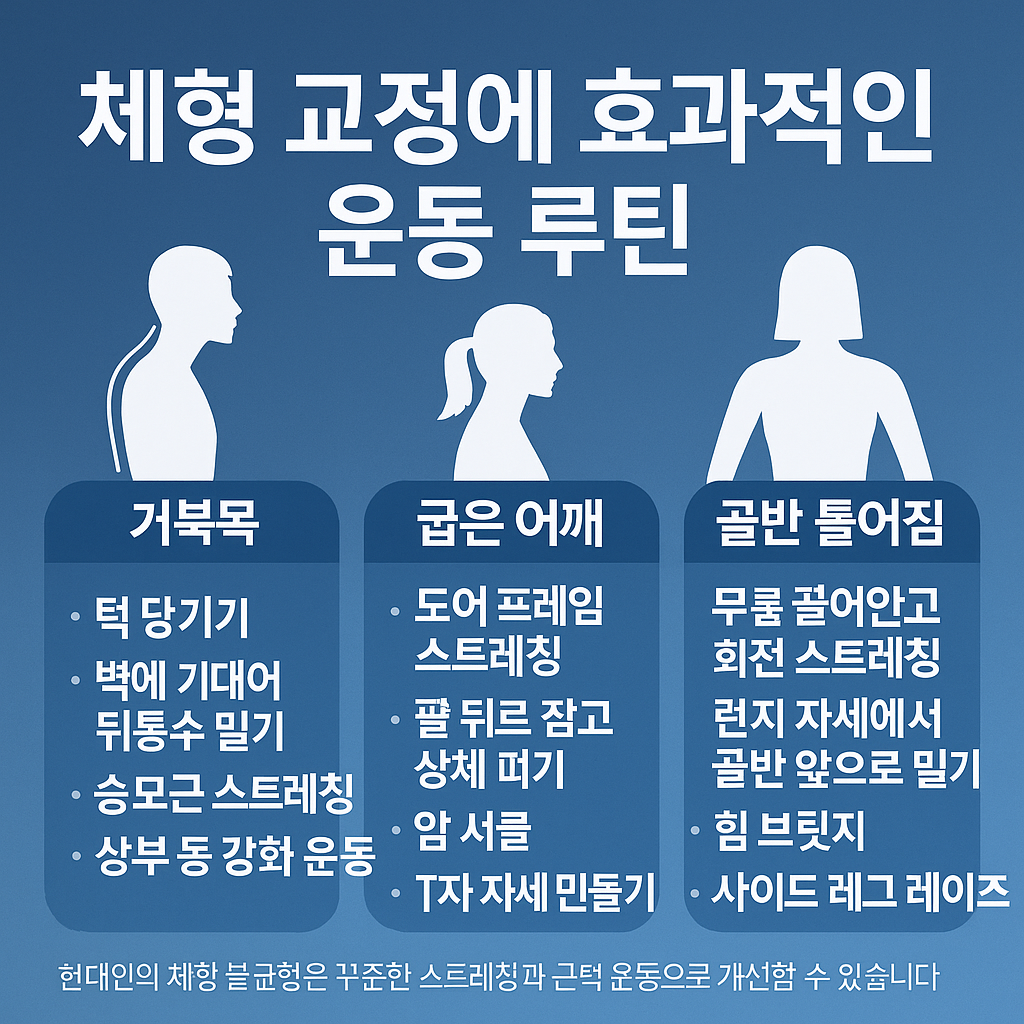 체형 교정에 효과적인 운동 루틴