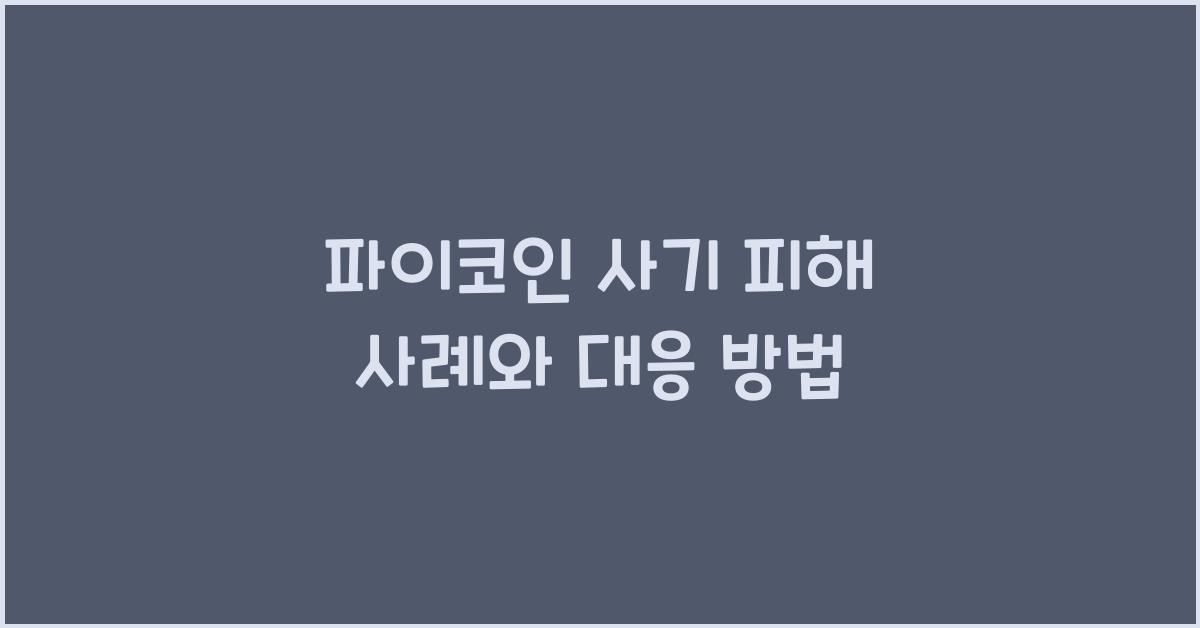 파이코인 사기