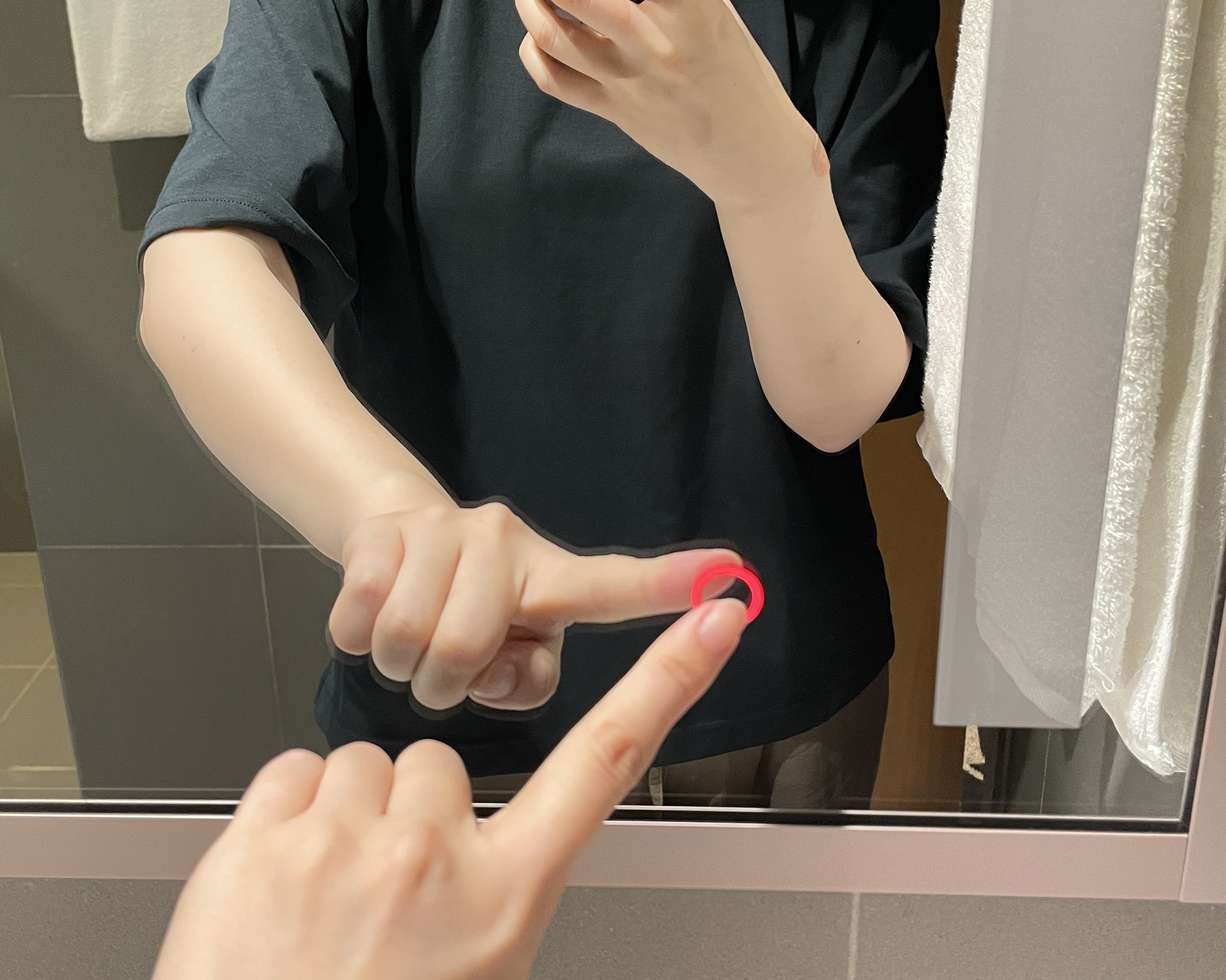 조명 켜기 전 모습.