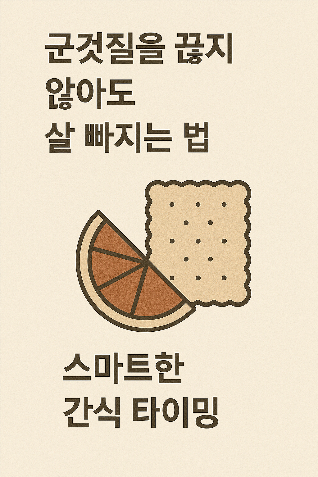 군것질을 끊지 않아도 살 빠지는 법