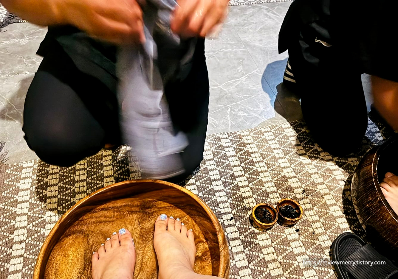 족욕 받는 사진