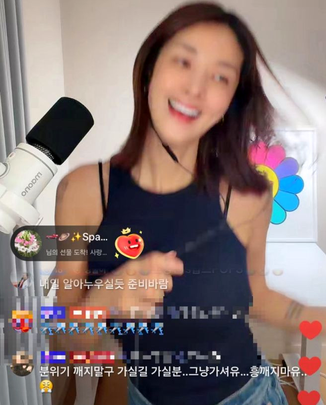 김빈우 층간소음 사과 새벽 클럽 라이브 방송 논란