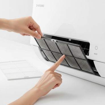 삼성에어컨-필터청소-리셋