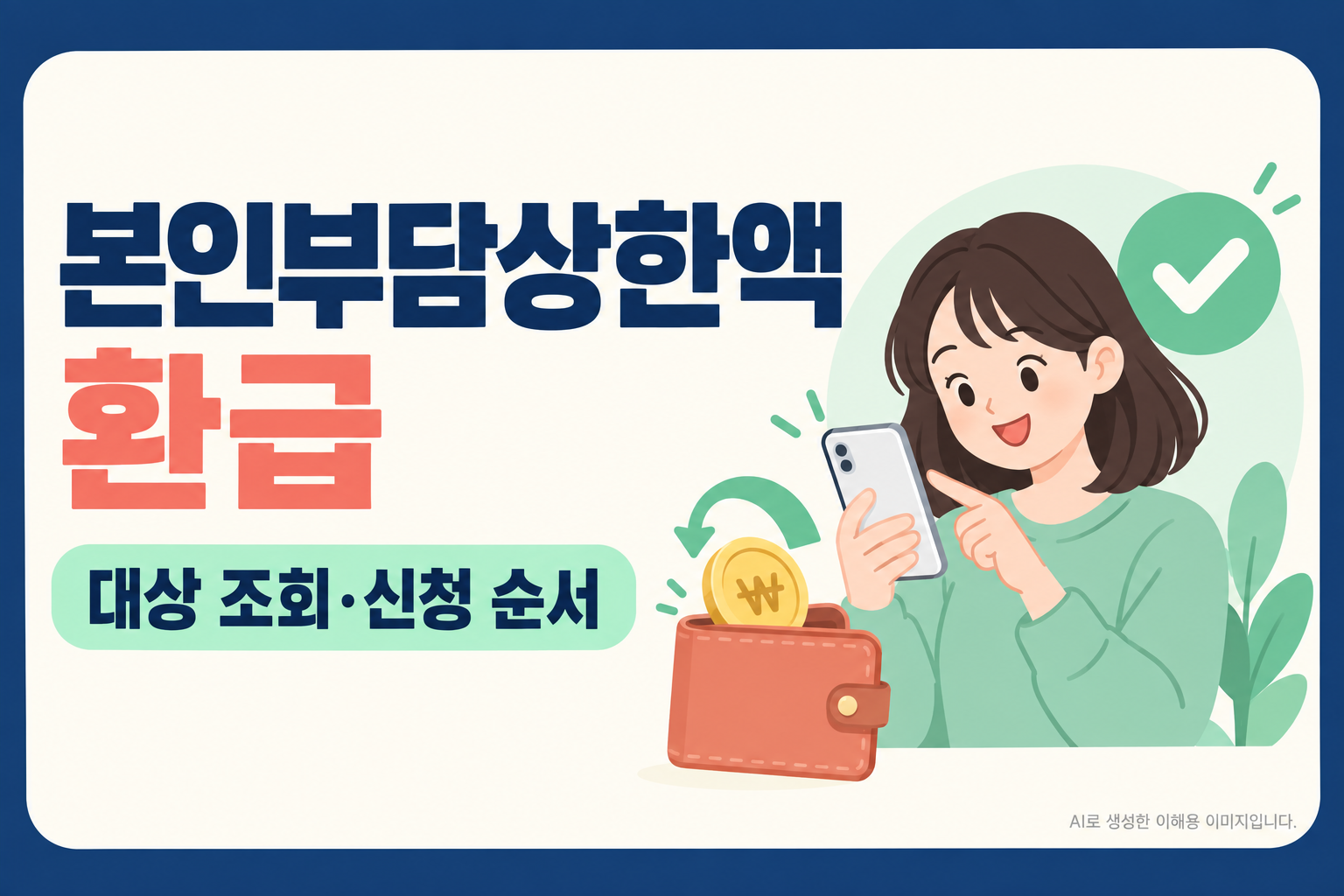 본인부담상한액 환급 제도를 소개하는 함께 보면 좋은 글 포스터